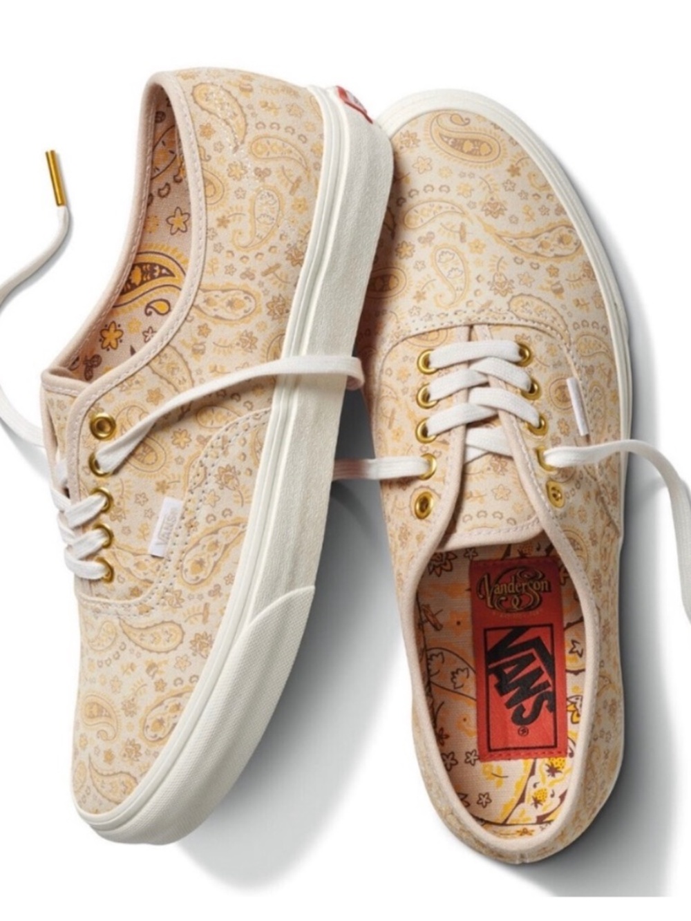 Vans Vanderson x Anderson Paak Authentic in Sand Paisley Size M5.0/W6.5